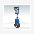 氣動暗桿式刀型閘閥